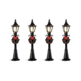 Poste Decorativo Com Led Preto