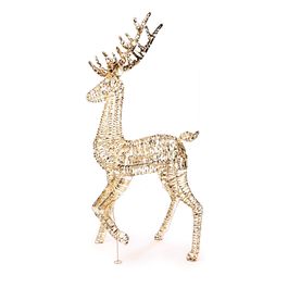 Rena Decorativa Com Led Ouro