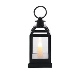 Mini Lanterna Com Led Preto / Branco