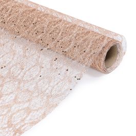 Tela Com Glitter Rose Gold