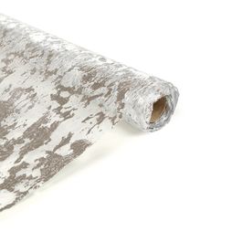 Tela Com Glitter Prata