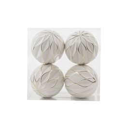 Enfeite Bola Com Detalhe Branco
