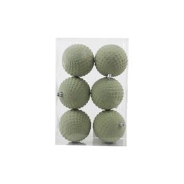 Enfeite Bola Com Detalhe Verde Oliva