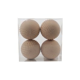 Enfeite Bola Com Detalhe Champagne