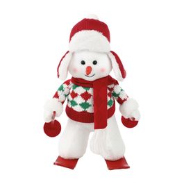 Noel Decorativo Com Roupa Vermelho / Branco
