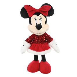 Pelucia Minnie Roupa Xadrez Vermelho