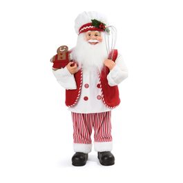 Papai Noel Decorativo Cozinheiro Vermelho / Branco