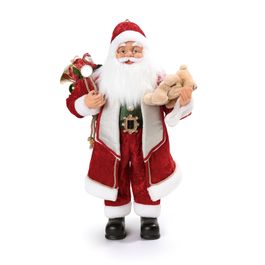 Papai Noel Decorativo Com Presentes Vermelho / Branco