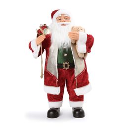 Papai Noel Decorativo Com Presentes Vermelho / Branco