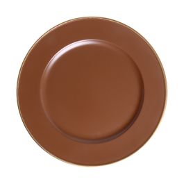 Sousplat Liso Marrom / Ouro