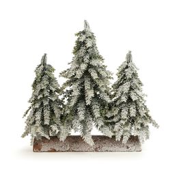 Mini Pinheiro Com Base Verde / Marrom