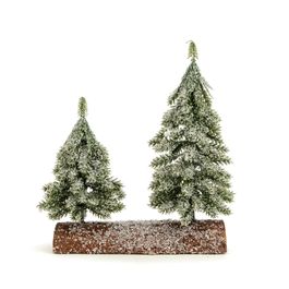 Mini Pinheiro Com Base Verde / Marrom