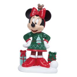 Minnie Resina Com Presentes Vermelho