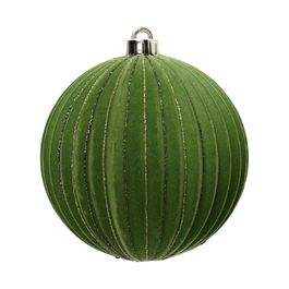 Enfeite Bola Com Glitter Verde