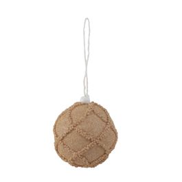 Enfeite Bola Com Detalhe Marrom