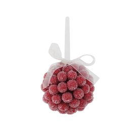 Enfeite Bola Texturizada Vermelho