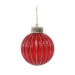 Enfeite Bola Texturizada Vermelho