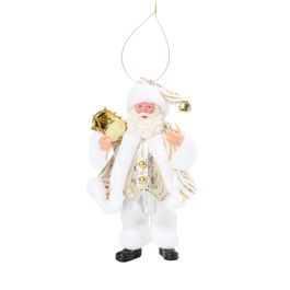 Enfeite Para Pendurar Papai Noel Ouro / Branco