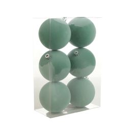 Enfeite Bola Flocada Verde Claro