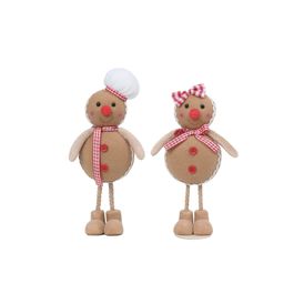 Gingerbread Decorativo Marrom / Vermelho