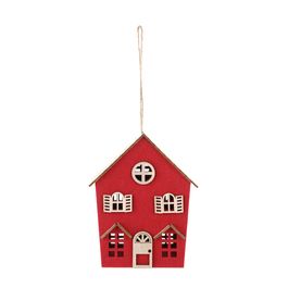 Enfeite Para Pendurar Casa Vermelho