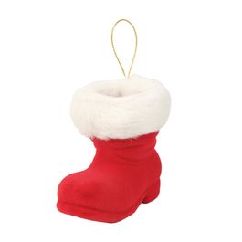 Enfeite Para Pendurar Bota Vermelho Escuro