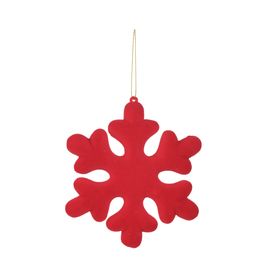Enfeite Para Pendurar Floco De Neve Vermelho Escuro