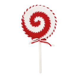 Pirulito Decorativo Candy Vermelho / Branco
