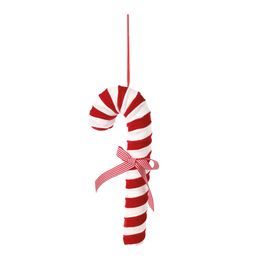 Enfeite Para Pendurar Candy Cane Vermelho / Branco