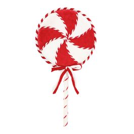 Pirulito Decorativo Candy Vermelho / Branco