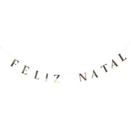 Cordao Feliz Natal Ouro