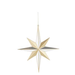Enfeite Para Pendurar Estrela Ouro / Prata