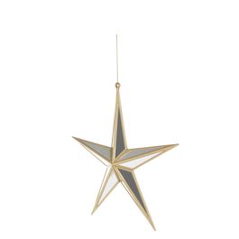 Enfeite Para Pendurar Estrela Ouro / Prata