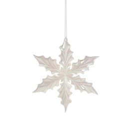 Enfeite Para Pendurar Floco De Neve Branco