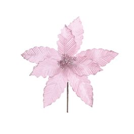 Flor Decorativa Poinsetia Rosa