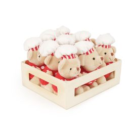 Mini Box Urso Marrom / Vermelho