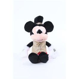 Pelucia Mickey Calça Xadrez Vermelho / Ouro