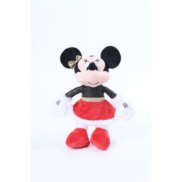 Pelucia Minnie Roupa Xadrez Vermelho / Ouro