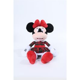 Pelucia Minnie Roupa Xadrez Vermelho / Verde