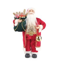 Papai Noel Decorativo Com Presentes Vermelho / Branco