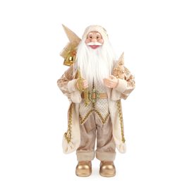 Papai Noel Decorativo Com Presentes Ouro