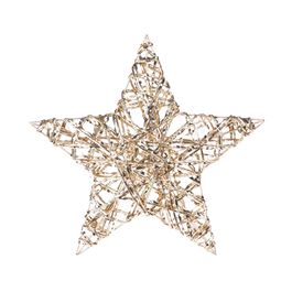 Estrela Decorativa Com Led Ouro