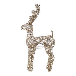 Rena Decorativa Em Pé Ouro