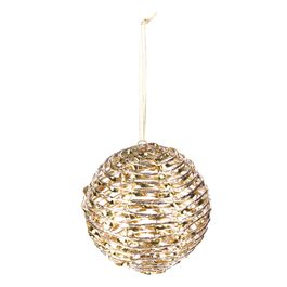 Enfeite Bola Vazado Ouro