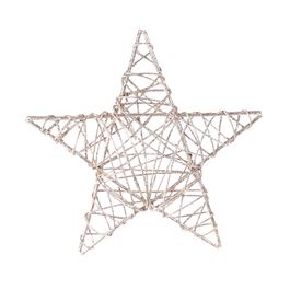 Estrela Decorativa Rattan Champagne