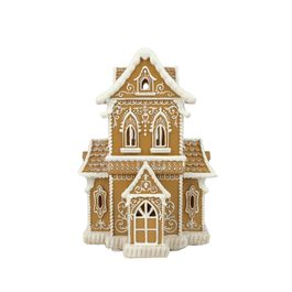 Casinha Decorativa Marrom / Branco