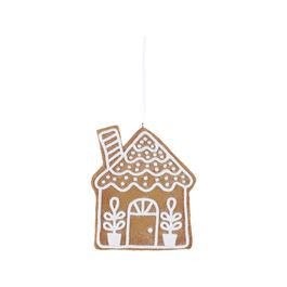 Enfeite Para Pendurar Casa Gingerbread Marrom