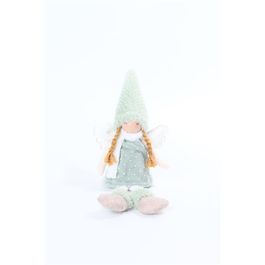 Anjo Decorativo Tecido Verde