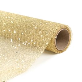Tela Com Glitter Ouro