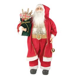 Papai Noel Decorativo Com Presentes Vermelho